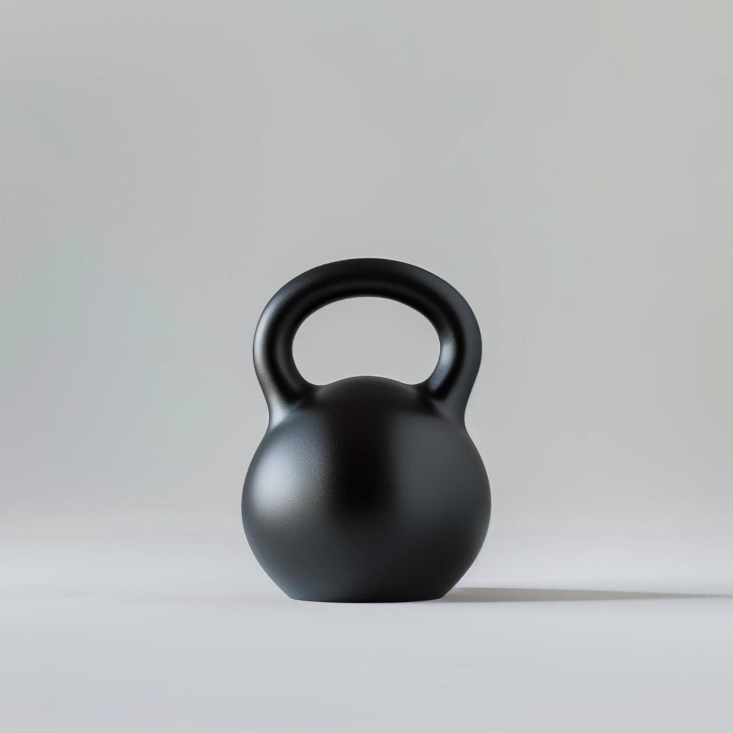 Kettlebell Fitvect de 10 kg de couleur noire sur fond gris clair