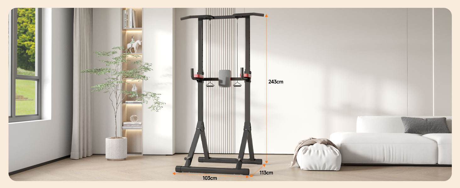 tour électrique dans un salon, dimensions affichées